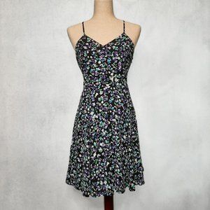 Express Floral Fit and Flare Cocktail Dress, Size 6